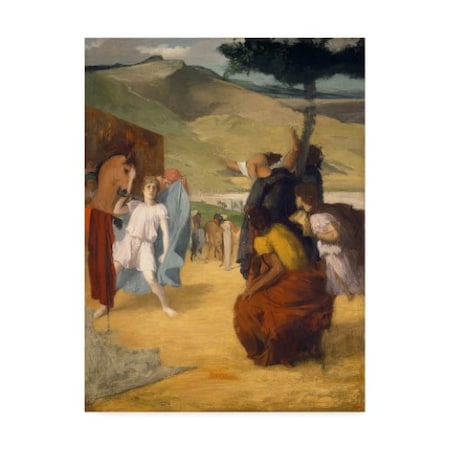 Edgar Degas 'Alexander And Bucephalus' Canvas Art,18x24